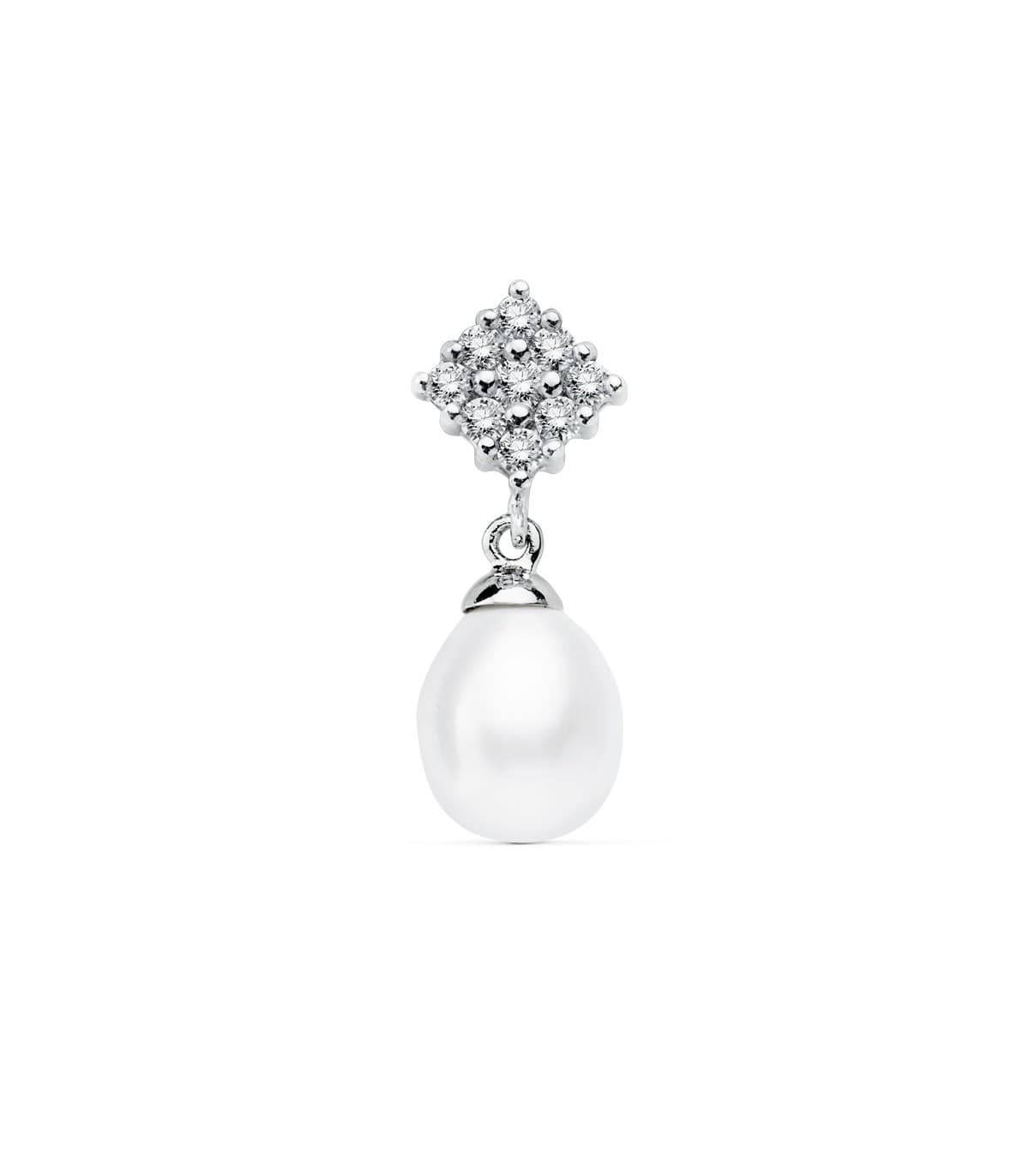 Colgante Nupcial Milla Oro Blanco 18k Perla Cultivada Especialitas en joyas para novia gargantilla boda