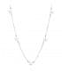 Collar mujer 5 Stars oro blanco 18K 45 cm Gargantilla estrellitas cadena moderna colgante