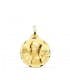 Medalla oro Virgen de Montserrat 18 Ktes 20mm joya religiosa personalizada grabado comunion