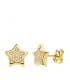 Boucles d'oreilles Femme Étoiles Lina Or Jaune 18K 9 mm