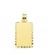 Pendentif plaque rectangulaire Or Jaune 18 K 24 mm