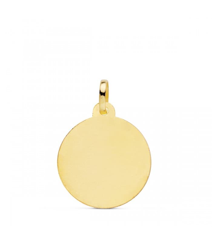 placa chapa disco colgante personalizado joya grabado oro 18k nombre texto mensaje papa mama comunion