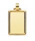 Chapa tallada placa oro 18 kilates colgante personalizado
