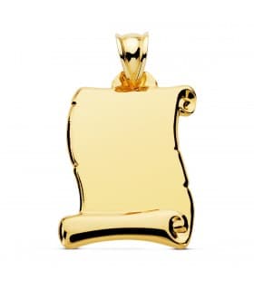 Pergamino liso Oro 18 Ktes 30 mm