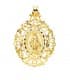 Medalla Virgen Milagrosa Cerco Oro 18K 46 mm colgante mujer