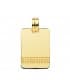 Colgante Chapa Oro 18K 20 mm Rectangular greca joya personalizada grabado