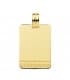 Colgante Chapa Oro 18K 24 mm Rectangular greca joya foto grabado personalizado
