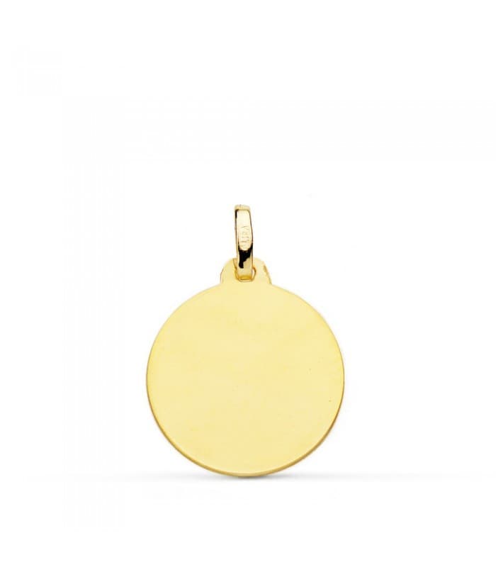 Grabado gratuito en medallas de oro. Regalo joya personalizable