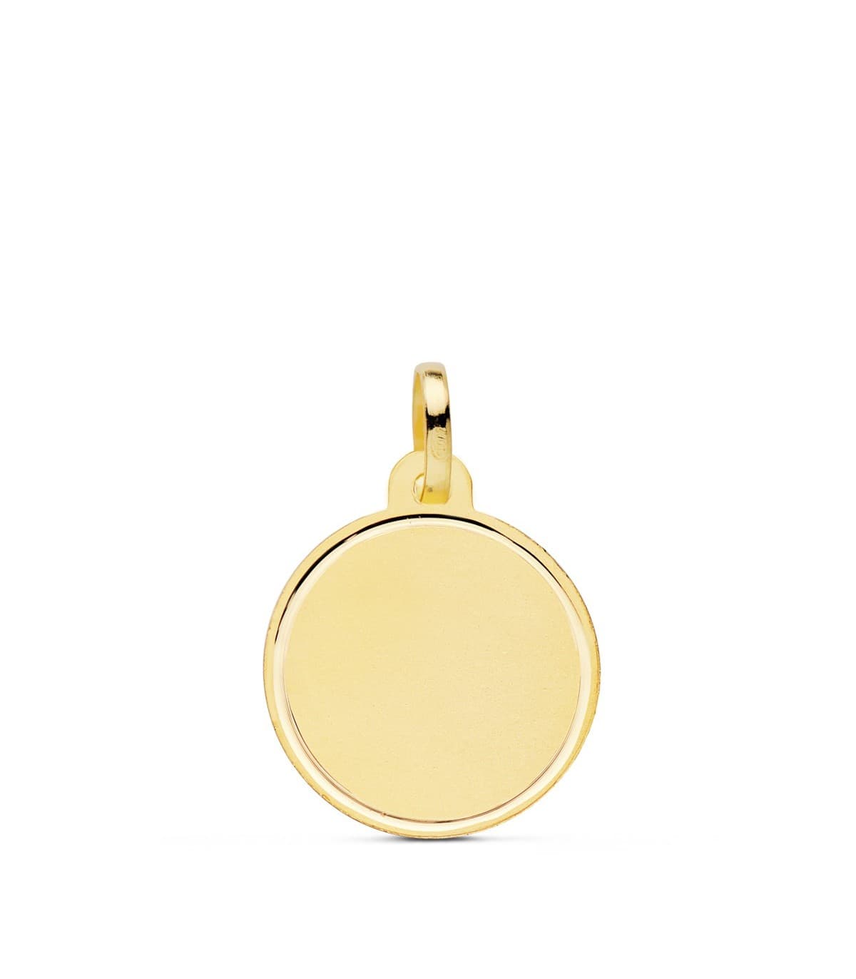 Médaille Ronde Or 18K 16 mm Biseauté