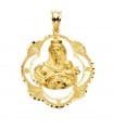 Médaille V. du Mont Carmel Or Jaune 18K Entourée