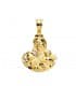 Médaille religieuse Vierge du Mont Carmel Or Jaune 18 carats 24 mm silhouette