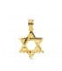 Pendentif Étoile de David Or Jaune 18K