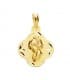 Communion Vierge Or Jaune 18 K 19 MM