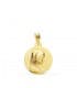 Medalla Virgen María Francesa Oro 18k 16mm colgante religioso joyas personalizadas grabado Comunión Niña