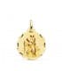Medaglia San Cristoforo oro 18kt 22 mm lavorata, medaglioni antichi.
