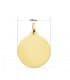 Medaglia San Cristoforo oro giallo 750 22mm lavorata, retro liscio per incisione.