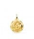 Medalla Infantil Bautismo Oro 18 K 18 MM regalos bebé bautizo nacimiento joya personalizada grabado nombre