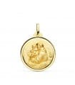 Medalla San Antonio Oro 18K 22mm Bisel