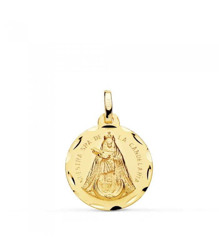 Médaille Notre Dame Candelaria 18 K 18 mm