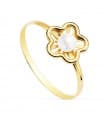 Sortija niña Comunión Chloe Oro 18K Flor