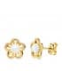Pendientes niña 1ª Comunión Chloe Oro 18K Flor conjunto joyas juego perla baratos cierre presion