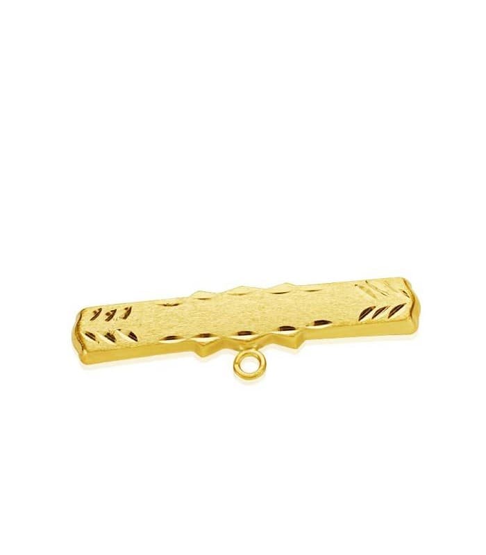 Alfiler oro  18 ktes hoja