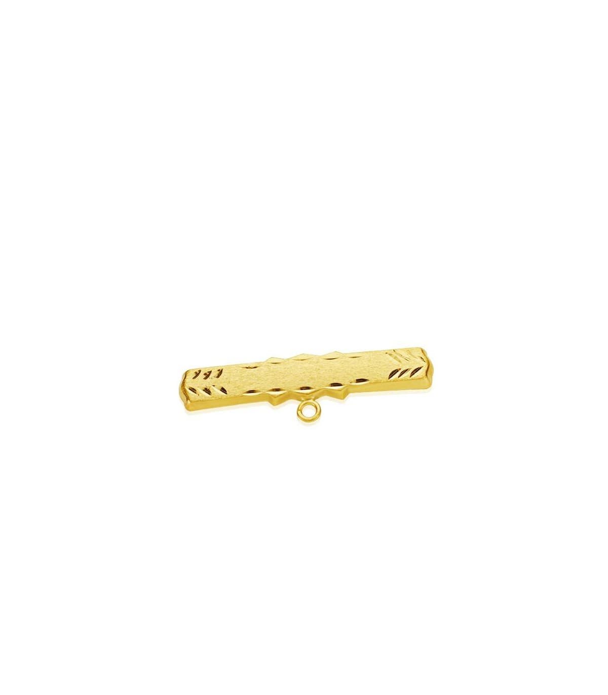 Alfiler oro  18 ktes hoja
