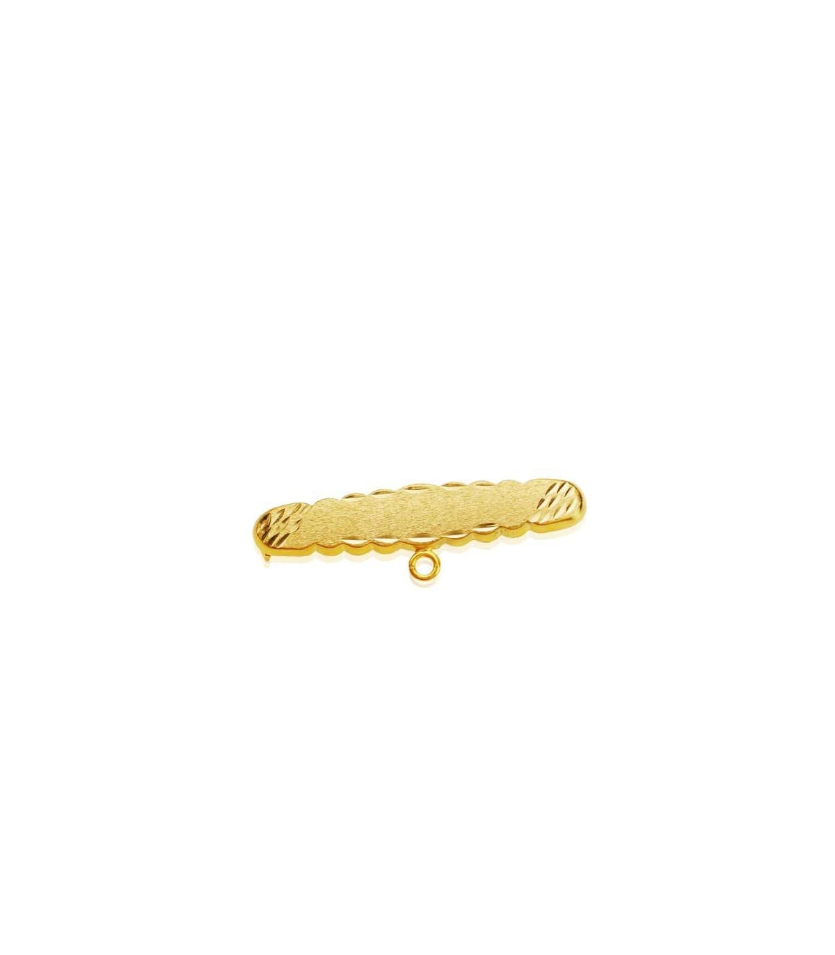 Alfiler oro  18 ktes nube