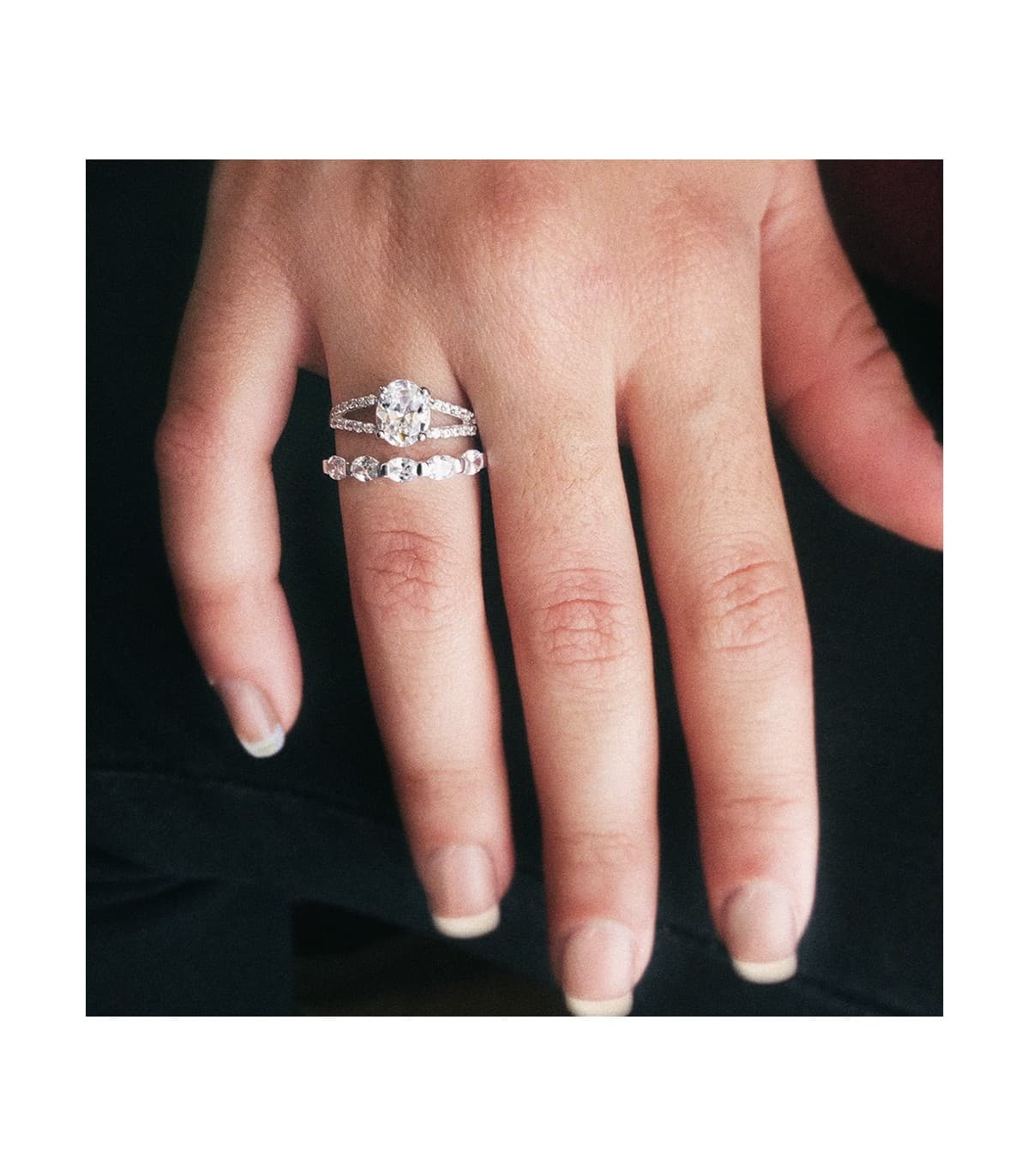 Sortija Mujer Oro Bicolor 18K Winterhur Solitario novia anillo compromiso boda