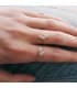 Bague femme Or Jaune 18K Losange Aigue-Marine