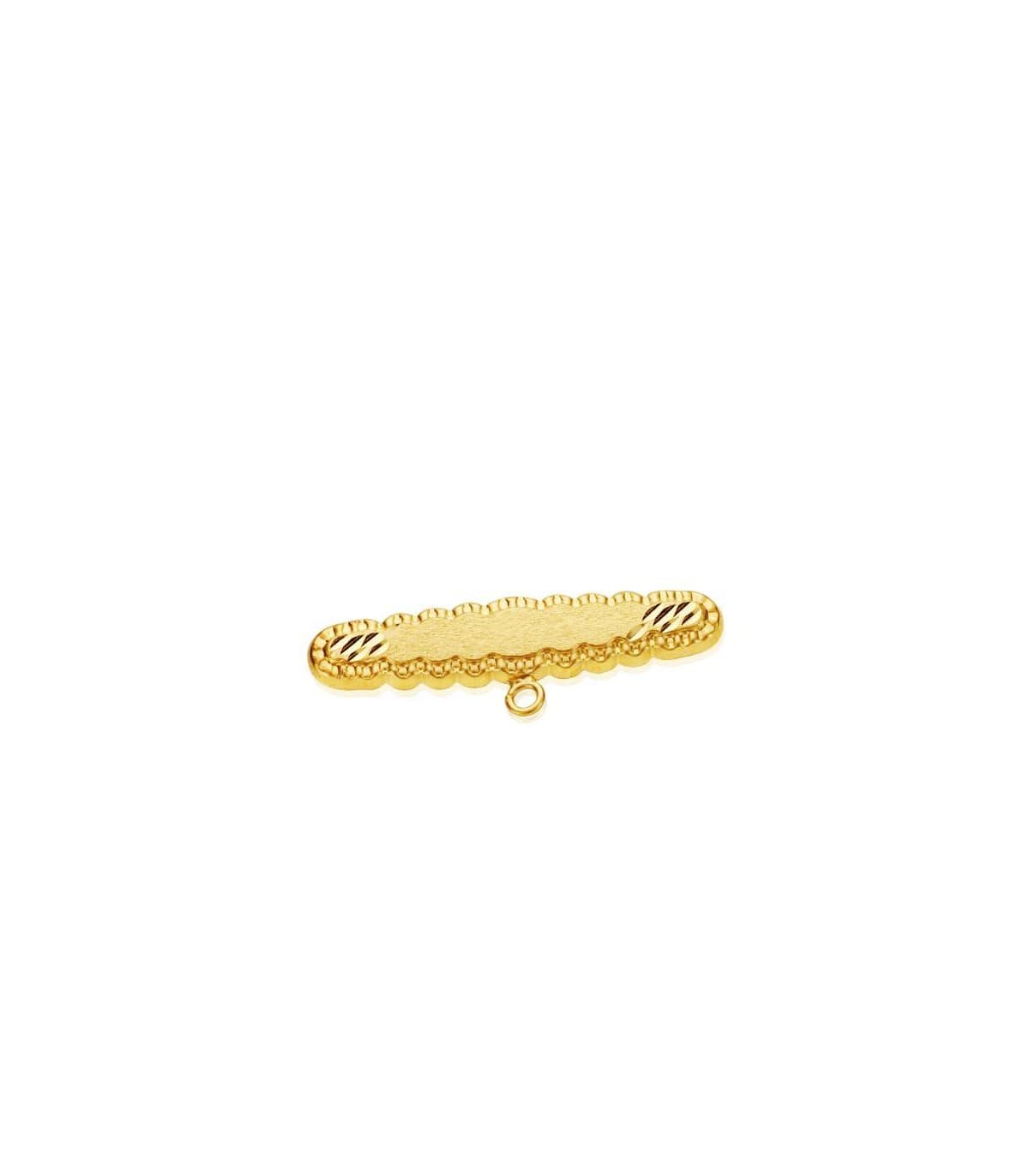 Alfiler  oro  18 ktes nube barroco