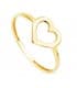 Anello con Cuore traforato 9 mm - Anelli da donna per San Valentino, modello Lucy