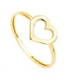 Anillo mujer Oro Amarillo 18K Corazon Lucy