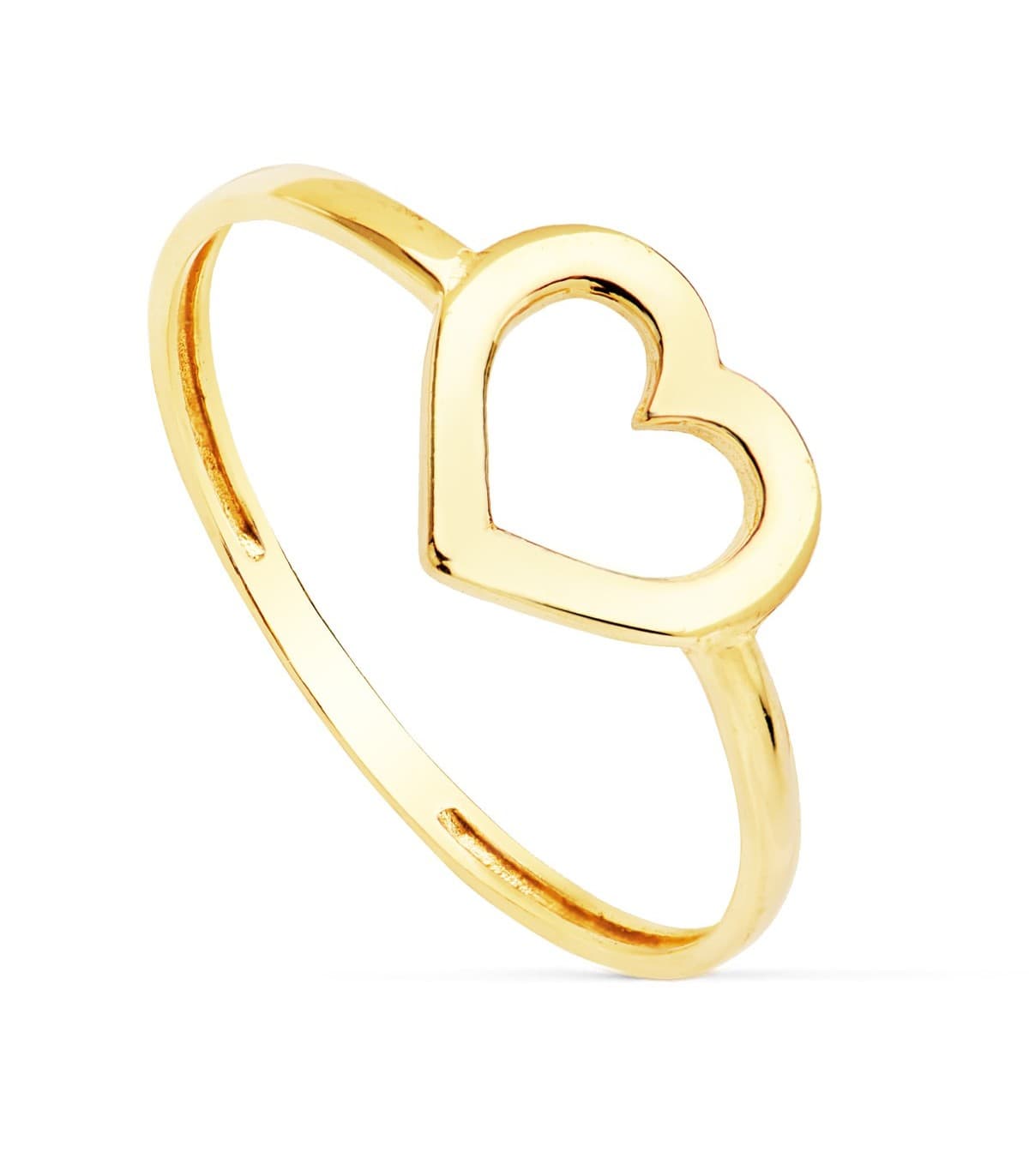 Anello con Cuore traforato 9 mm - Anelli da donna per San Valentino, modello Lucy