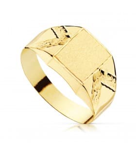 Chevalière enfant Zeus or jaune 18K - bague personnalisée
