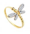 Bague femme Dragon-fly Or Jaune 18K