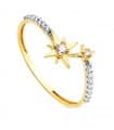 Anillo mujer Oro 18K Rosa de los vientos