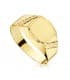 Sello cadete Zyan Oro Amarillo 18K anillo niño comunion grabado