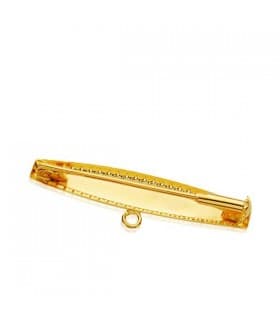 Alfiler oro  18 ktes hoja barroco