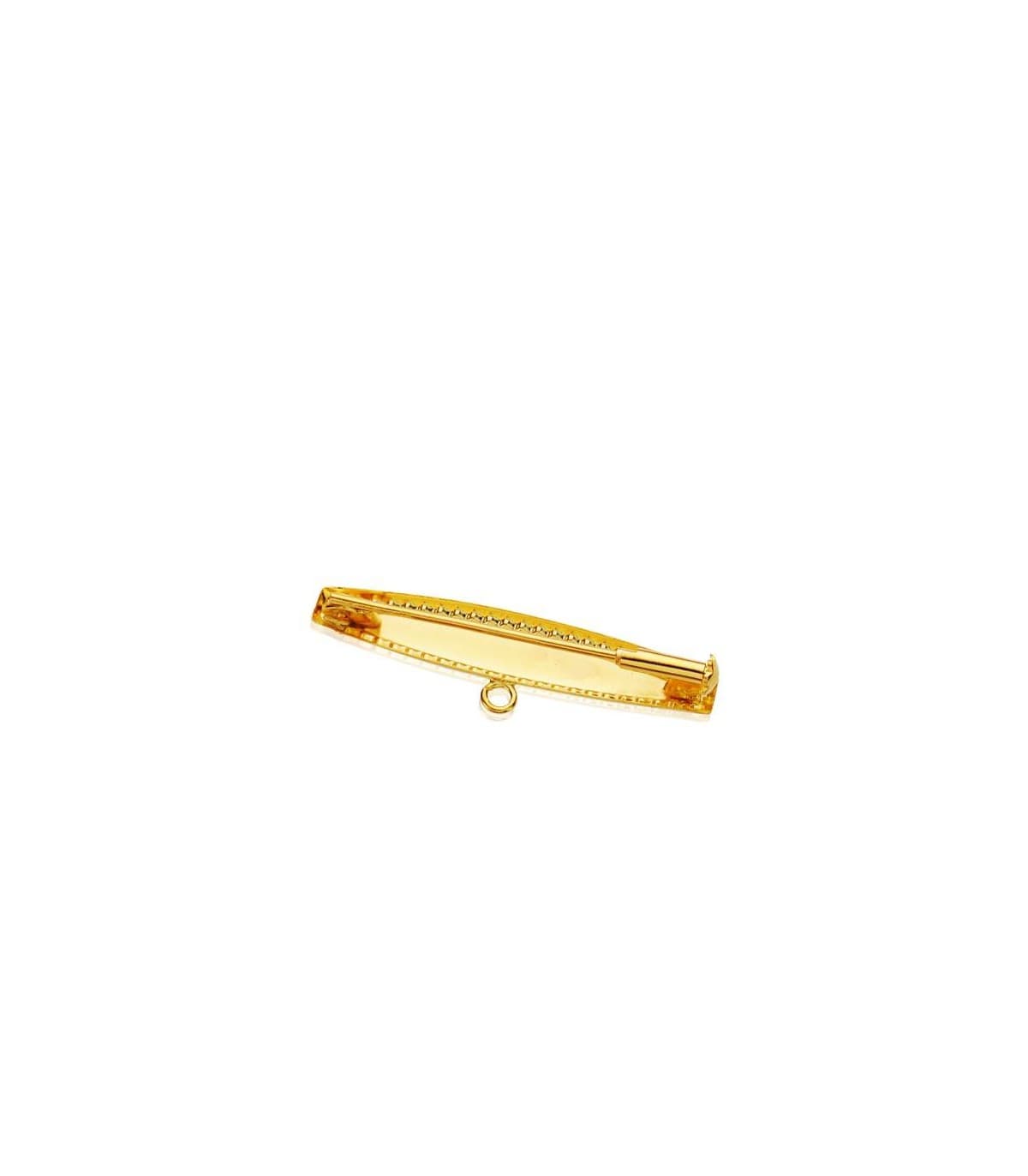 Alfiler oro  18 ktes hoja barroco