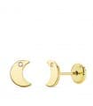 Boucles d'oreilles Fille Or 18K Moana Lune Line 6 mm