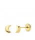 Orecchini da bambina Milla oro giallo 18kt Luna 4,5mm, a perno.