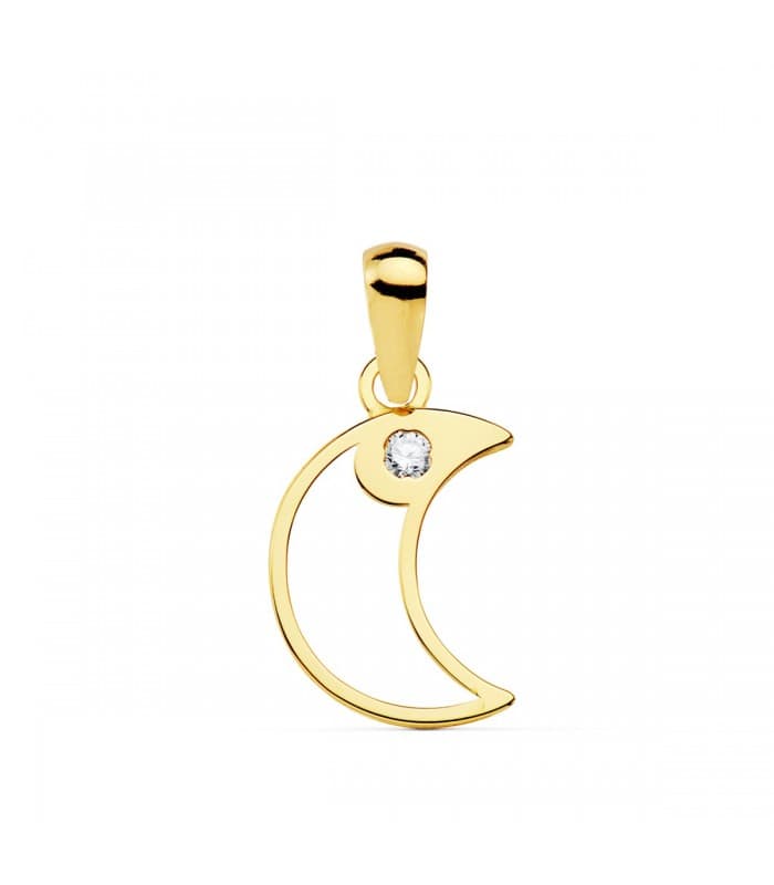 Colgante Space Oro Amarillo 18K Luna line
