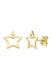 Boucles d'oreilles Space Or Jaune 18K Étoile line