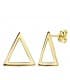 Pendientes Oro Amarillo 18K Triangle joyas minimal mujer online