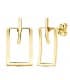 Boucles d'oreilles Or Jaune 18K Geometric