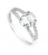 Sortija Mujer Oro Bicolor 18K Winterhur Solitario novia anillo compromiso boda