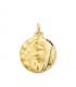 Medaglia preghiera Madonna Maria oro giallo 18kt 16 mm