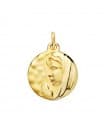 Medaglia preghiera Madonna Maria oro giallo 18kt 16 mm