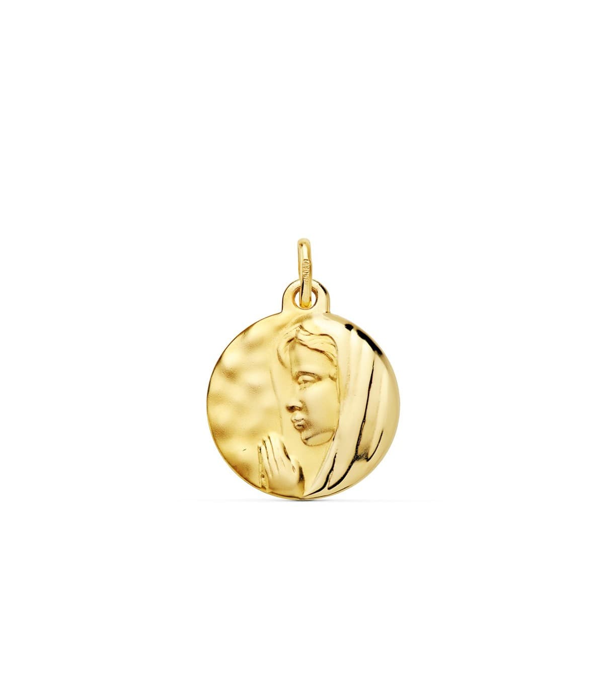 Medalla Virgen María 16 mm Oro Amarillo 18K